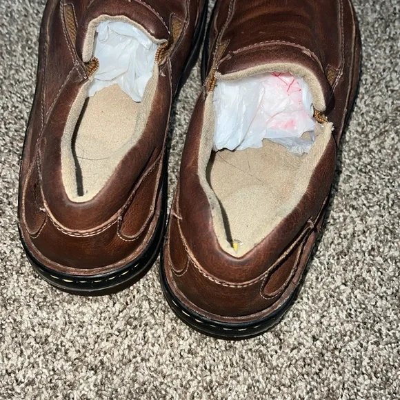 Dr. Martens Brown Leather Slip On Shoes - Picture 3 of 5